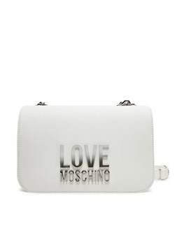 Torebka LOVE MOSCHINO JC4254PP0MKD0100 Biały ze sklepu eobuwie.pl w kategorii Kopertówki - zdjęcie 181324413