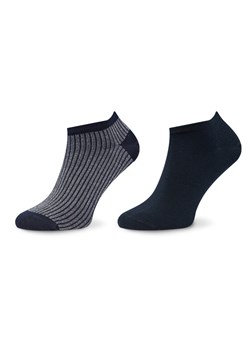 Zestaw 2 par niskich skarpet damskich Tommy Hilfiger 701222650 Granatowy ze sklepu eobuwie.pl w kategorii Skarpetki damskie - zdjęcie 181324600