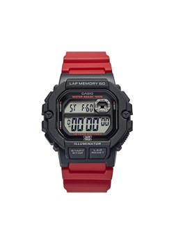 Zegarek Casio WS-1400H-4AVEF Czerwony ze sklepu eobuwie.pl w kategorii Zegarki - zdjęcie 181324860