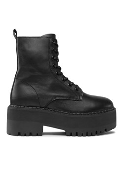 Botki Tommy Jeans Tjw Boot Zip Up EN0EN02305 Czarny ze sklepu eobuwie.pl w kategorii Workery damskie - zdjęcie 181325274