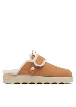 Kapcie Sorel VIIbe™ Clog Suede Cozy 2048521253 Brązowy ze sklepu eobuwie.pl w kategorii Kapcie damskie - zdjęcie 181325301