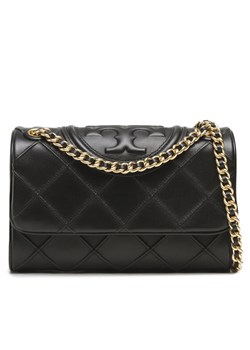 Torebka Tory Burch Fleming Soft Small Convertible Shoulder Bag 139060 Czarny ze sklepu eobuwie.pl w kategorii Listonoszki - zdjęcie 181325391
