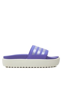 Klapki adidas adilette Platform IF6922 Fioletowy ze sklepu eobuwie.pl w kategorii Klapki damskie - zdjęcie 181325584