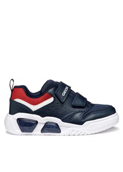 Sneakersy Geox J Illuminus J55GVA 014BU C0735 M Granatowy ze sklepu eobuwie.pl w kategorii Buty sportowe dziecięce - zdjęcie 181326211