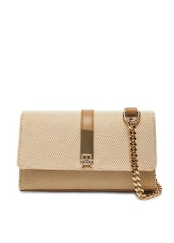 Torebka Tommy Hilfiger Th Heritage Mini Crossver Canvas AW0AW17621 Beżowy ze sklepu eobuwie.pl w kategorii Kopertówki - zdjęcie 181326664