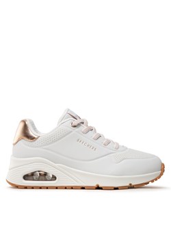Sneakersy Skechers Uno Shimmer Away 155196/WHT Biały - id: 0000209205770 - marki Skechers - 181327022 Sneakersy Skechers Uno Shimmer Away 155196/WHT Biały ze sklepu eobuwie.pl w kategorii Buty sportowe damskie - zdjęcie 181327022