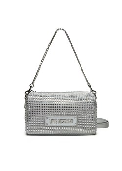 Torebka LOVE MOSCHINO JC4135PP1MLL196B Srebrny ze sklepu eobuwie.pl w kategorii Listonoszki - zdjęcie 181327044