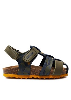 Sandały Geox B Sandal Chalki Boy B452QA 00454 C3375 M Zielony ze sklepu eobuwie.pl w kategorii Sandały dziecięce - zdjęcie 181327224