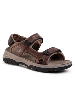 Sandały Skechers Hirano 204106/BRN Brązowy ze sklepu eobuwie.pl w kategorii Sandały męskie - zdjęcie 181327740
