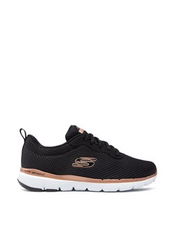 Sneakersy Skechers Flex Appeal 3.0 13070/BKRG Czarny ze sklepu eobuwie.pl w kategorii Buty sportowe damskie - zdjęcie 181328332