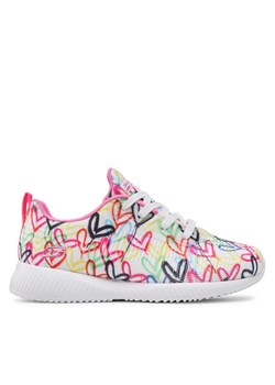 Sneakersy Skechers Starry Love 117092/WMLT Biały ze sklepu eobuwie.pl w kategorii Buty sportowe damskie - zdjęcie 181329144