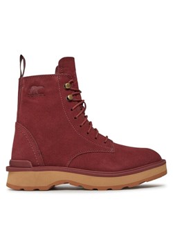 Botki Sorel Hi-Line™ Lace NL4879-681 Czerwony ze sklepu eobuwie.pl w kategorii Workery damskie - zdjęcie 181329173