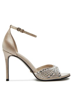 Sandały Guess FLPKBB SAT03 Beżowy ze sklepu eobuwie.pl w kategorii Sandały damskie - zdjęcie 181329184