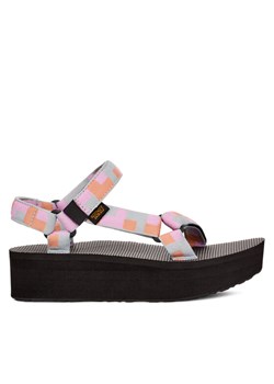 Sandały Teva Flatform Universal 1008844 Szary ze sklepu eobuwie.pl w kategorii Sandały damskie - zdjęcie 181329380