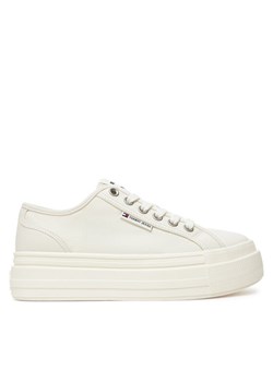 Sneakersy Tommy Jeans Tjw Foxing Flatform Lc EN0EN02736 Biały ze sklepu eobuwie.pl w kategorii Buty sportowe damskie - zdjęcie 181329724