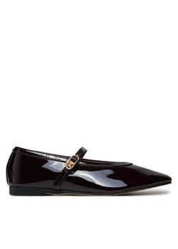Baleriny Tommy Hilfiger FW0FW08577 Bordowy ze sklepu eobuwie.pl w kategorii Balerinki - zdjęcie 181329764