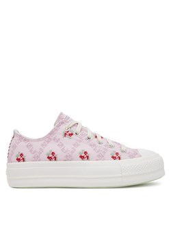 Trampki Converse Chuck Taylor All Star Lift Platform Rose Cross Stitch A13660C Różowy ze sklepu eobuwie.pl w kategorii Trampki damskie - zdjęcie 181329803