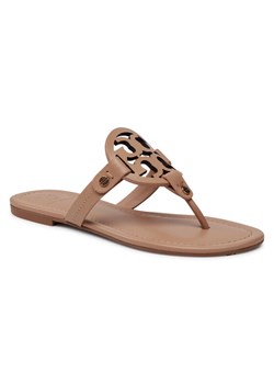 Japonki Tory Burch Miller 21168647 Beżowy ze sklepu eobuwie.pl w kategorii Klapki damskie - zdjęcie 181329853