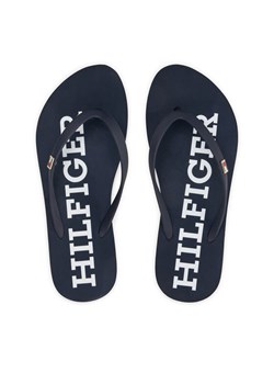 Japonki Tommy Hilfiger Strap Beach Sandal FW0FW07901 Granatowy ze sklepu eobuwie.pl w kategorii Klapki damskie - zdjęcie 181329930