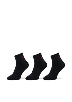 Zestaw 3 par wysokich skarpet męskich Polo Ralph Lauren 449655220001 Czarny ze sklepu eobuwie.pl w kategorii Skarpetki męskie - zdjęcie 181330022