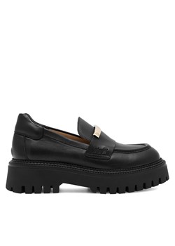 Loafersy Gino Rossi DIVYA-8047 Czarny ze sklepu eobuwie.pl w kategorii Półbuty damskie - zdjęcie 181330163