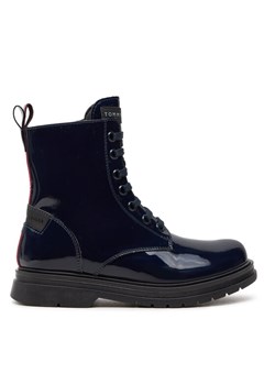 Botki Tommy Hilfiger T4A5-33588-0775 M Granatowy ze sklepu eobuwie.pl w kategorii Buty zimowe dziecięce - zdjęcie 181330334