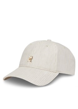 Czapka z daszkiem Tommy Hilfiger Premiu Beach AW0AW17141 Beżowy ze sklepu eobuwie.pl w kategorii Czapki z daszkiem damskie - zdjęcie 181331020
