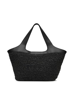Torebka TOUS Lirio Rafia 2002205251 Czarny ze sklepu eobuwie.pl w kategorii Torby Shopper bag - zdjęcie 181331431