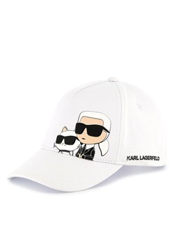 Czapka z daszkiem KARL LAGERFELD Z30393 Biały ze sklepu eobuwie.pl w kategorii Czapki dziecięce - zdjęcie 181331621