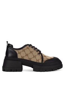 Oxfordy Nine West WFA3033-3 Beżowy ze sklepu eobuwie.pl w kategorii Półbuty damskie - zdjęcie 181331683