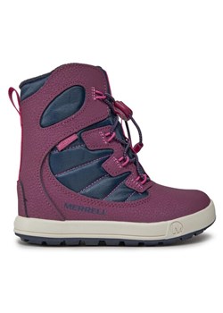 Śniegowce Merrell Snow Bank 4.0 Wtrpf Mk167147 Fioletowy ze sklepu eobuwie.pl w kategorii Buty zimowe dziecięce - zdjęcie 181331711