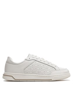 Sneakersy Calvin Klein Low Top Lace Up Lth Perf Mono HM0HM01428 Biały ze sklepu eobuwie.pl w kategorii Buty sportowe męskie - zdjęcie 181331730