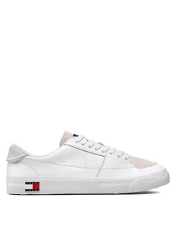 Sneakersy Tommy Jeans Vulcanized Ess EM0EM01106 Biały ze sklepu eobuwie.pl w kategorii Buty sportowe męskie - zdjęcie 181331833