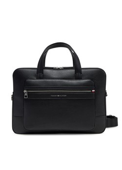 Torba na laptopa Tommy Hilfiger Th Central Computer Bag AM0AM13203 Czarny ze sklepu eobuwie.pl w kategorii Torby na laptopa - zdjęcie 181332044