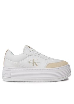 Sneakersy Calvin Klein Jeans YW0YW01433 Biały ze sklepu eobuwie.pl w kategorii Buty sportowe damskie - zdjęcie 181332272