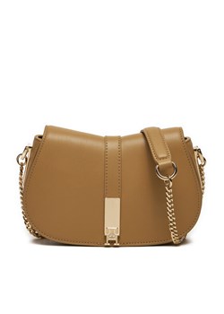 Torebka Tommy Hilfiger Heritage Crossover Chain AW0AW16287 Brązowy ze sklepu eobuwie.pl w kategorii Kopertówki - zdjęcie 181333024