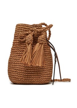Torebka Manebi Beach Bucket Mini V 2.2 CX Brązowy ze sklepu eobuwie.pl w kategorii Torby letnie - zdjęcie 181333213