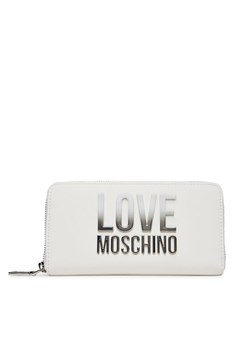 Duży Portfel Damski LOVE MOSCHINO JC5730PP0MKD0100 Biały ze sklepu eobuwie.pl w kategorii Portfele damskie - zdjęcie 181333411