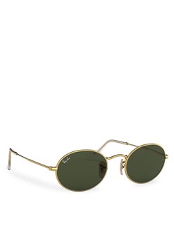 Okulary przeciwsłoneczne Ray-Ban 0RB3547 001/31 Złoty ze sklepu eobuwie.pl w kategorii Okulary przeciwsłoneczne damskie - zdjęcie 181333541