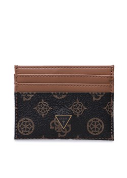 Etui na karty kredytowe Guess Peony Slg SMPEON LEA25 Brązowy ze sklepu eobuwie.pl w kategorii Etui - zdjęcie 181333672