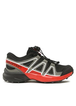 Buty do biegania Salomon Speedcross L47279200 Czarny ze sklepu eobuwie.pl w kategorii Buty trekkingowe dziecięce - zdjęcie 181334072