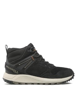 Trekkingi Merrell Wildwood Sb Mid Wp J067285 Czarny ze sklepu eobuwie.pl w kategorii Buty trekkingowe męskie - zdjęcie 181334291