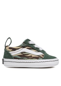 Tenisówki Vans In Old Skool Crib VN0A3U8KBGK1 Zielony ze sklepu eobuwie.pl w kategorii Trampki dziecięce - zdjęcie 181334354