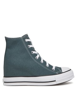 Trampki Converse Chuck Taylor All Star Wedge A13841C Zielony ze sklepu eobuwie.pl w kategorii Trampki damskie - zdjęcie 181334721
