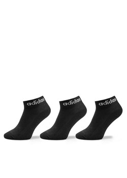 Skarpety Niskie Unisex adidas Linear Ankle Socks Cushioned Socks 3 Pairs IC1303 Czarny ze sklepu eobuwie.pl w kategorii Skarpetki męskie - zdjęcie 181334804