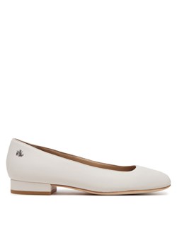 Baleriny LAUREN RALPH LAUREN Emellie 802970534003 Biały ze sklepu eobuwie.pl w kategorii Balerinki - zdjęcie 181334930