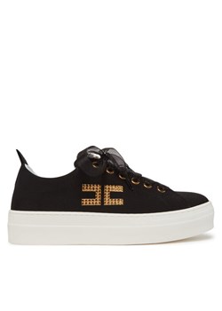 Sneakersy Elisabetta Franchi F4-A9E-0241 Czarny - id: 0000305356956 - marki Elisabetta Franchi - 181334983 Sneakersy Elisabetta Franchi F4-A9E-0241 Czarny ze sklepu eobuwie.pl w kategorii Buty sportowe damskie - zdjęcie 181334983