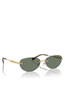 Okulary przeciwsłoneczne Michael Kors Manchester 0MK1151 18963H Złoty ze sklepu eobuwie.pl w kategorii Okulary przeciwsłoneczne damskie - zdjęcie 181335010