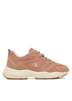 Sneakersy Calvin Klein Jeans Retro Tennis Low Mg Mix Media Wn YW0YW01639 Różowy ze sklepu eobuwie.pl w kategorii Buty sportowe damskie - zdjęcie 181335124
