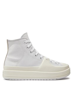 Trampki Converse Chuck Taylor All Star Construct Leather A02116C Biały ze sklepu eobuwie.pl w kategorii Trampki damskie - zdjęcie 181335524